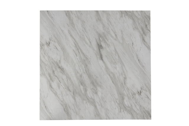 5-piece Counter Height Dining Table Set with One Faux Marble Dining Table and Four Upholstered-Seat Chairs,for Kitchen and Living room,Table : 42"L x42"Wx36"H,Chair:18.5"Wx23.2"Dx39.8"H,  Blue