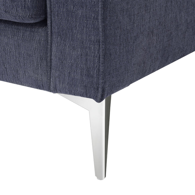 [VIDEO provided] [New]Modern 3-Piece Sofa Sets with Sturdy Metal Legs,Chenille Upholstered Couches Sets Including 3-Seat Sofa, Loveseat and Single Chair for Living Room Furniture Set (1+2+3 Seat)
