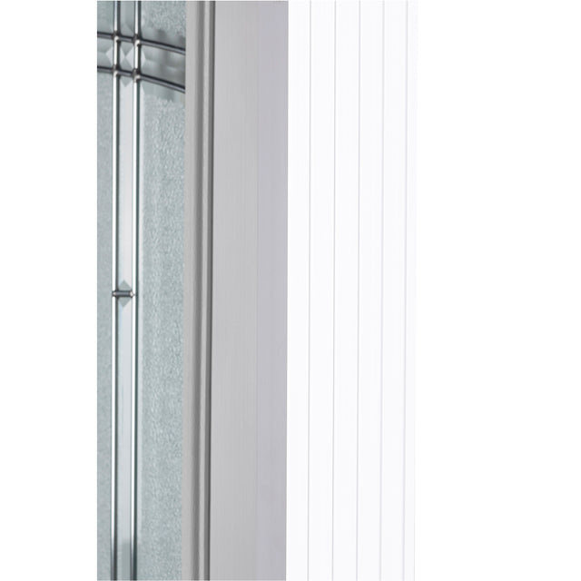 37.5inx81.5in Right Hand Inswing Decorative Glass- Zinc Caming  Fiber Glass Prehung Entry Door .