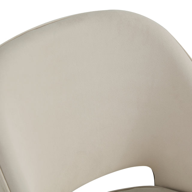 Modern Dining Chairs, Velvet Accent Chair, Living Room Leisure Chairs, Upholstered Side Chair with Metal Legs for Dining Room Kitchen Vanity Patio Club Guest (Set of 2) （Light Beige Office Chairs）