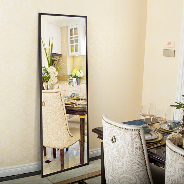 Cathy1700 500-b   Full Body Mirror Full Length Floor Mirror Free Standing Black Dressing Mirror Home Décor (59” x 19.7”)