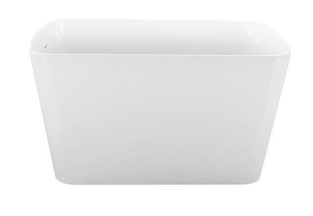 47" 100% Acrylic Freestanding Bathtub，Contemporary Soaking Tub，white bathtub