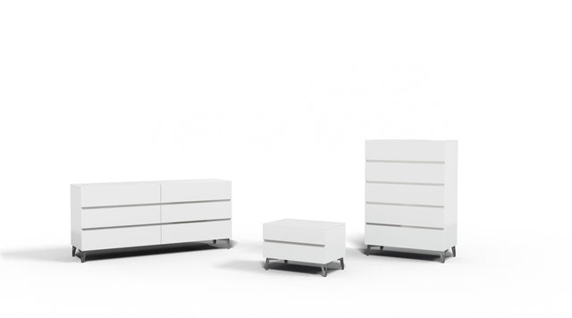 Nova Domus Angela Italian Modern White Chest
