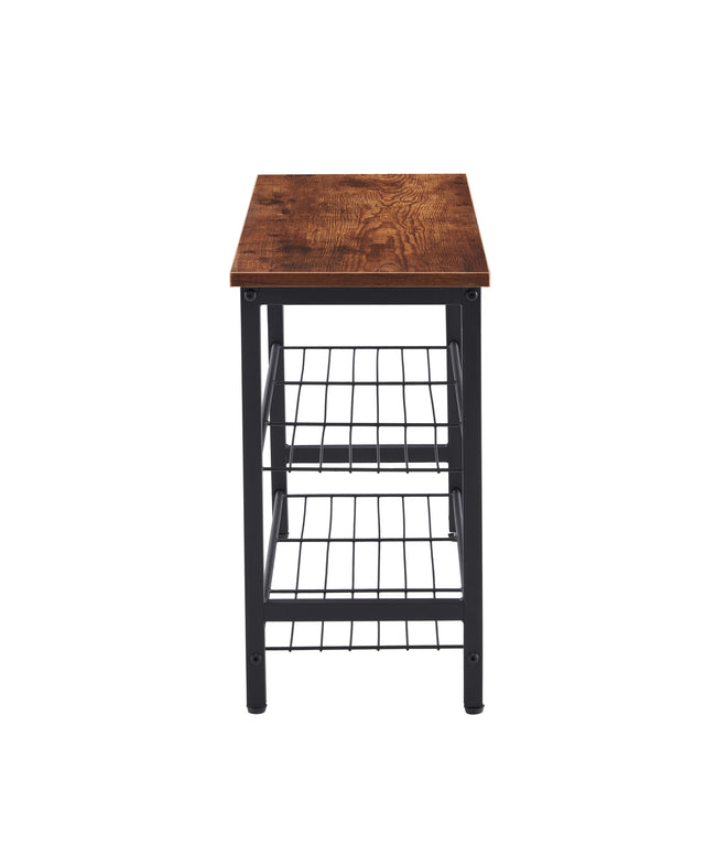 DN 3-Tier Metal Shoe Rack, Modern Multifunctional Shoe Storage Shelf with MDF Top Board, Tigger，1 pc per carton