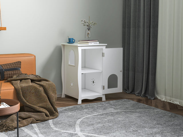 Pet house, Hidden Cat Home Side Table, Suitable for bedroom, living room, study and other spaces