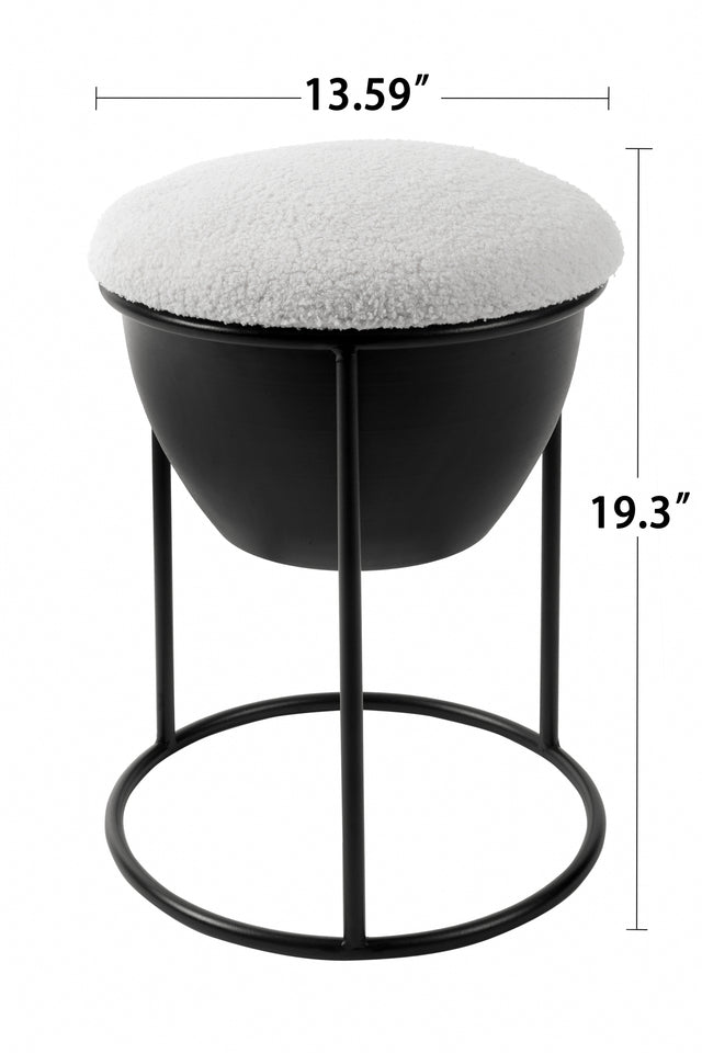 ottoman, Storage Footstool, Modern Accent Stools,Makeup Footstool, Suitable for Living Room and Bedroom