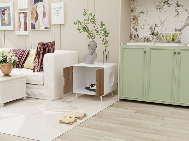 Pet house,Hidden Cat Home Side Table,Suitable for bedroom, living room, study and other spaces