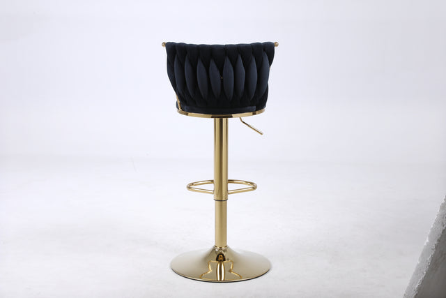 Bar Stools with Back and Footrest Counter Height Dining Chairs (2PCS/CTN)