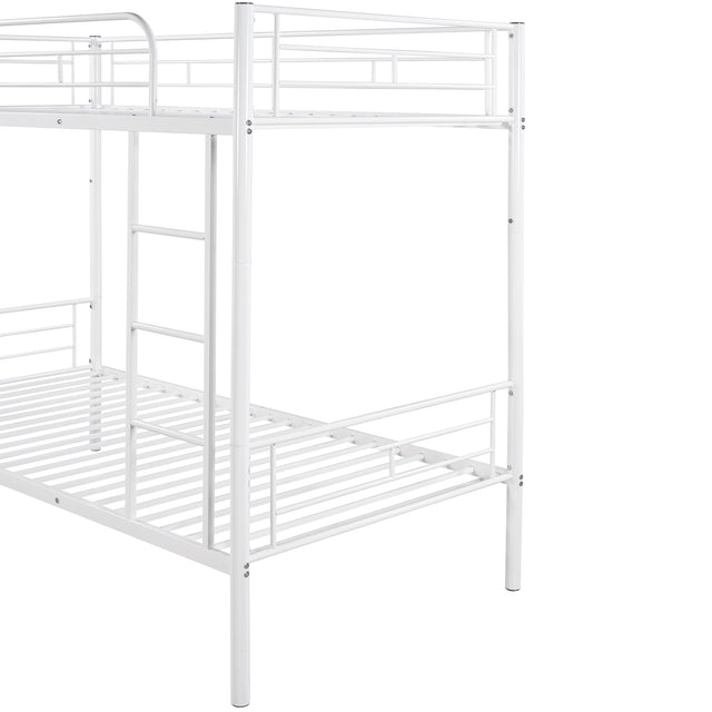 Twin Over Twin Metal Bunk Bed (White)( old sku: MF189201KAA )