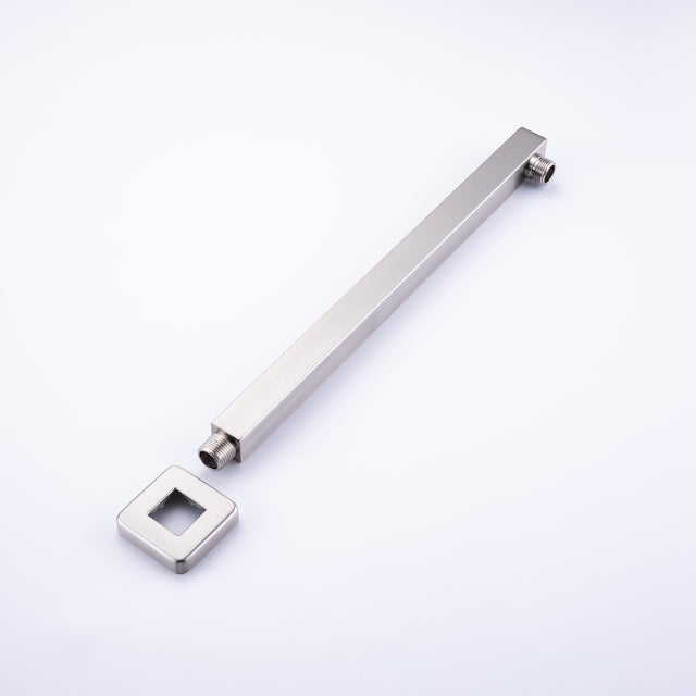 Rainfall 10 inch Shower System Bathroom Luxury Rain Mixer Silver Shower Combo Set Wall Mounted Shower Head Systems with High Pressure Head Hand Held Square Shower Head Polished Chrome Rough-in Valve