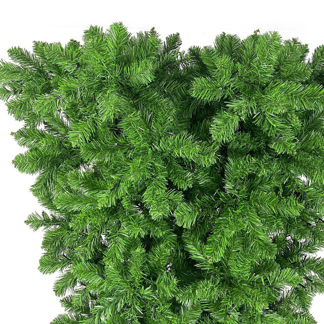 Upside Down Green Christmas Tree, Xmas Tree with LED Warm White Lights, Reinforced Metal Base & Easy Assembly 6ft, w/1,000 Lush Branch Tips, 360 LED Lights X-mas