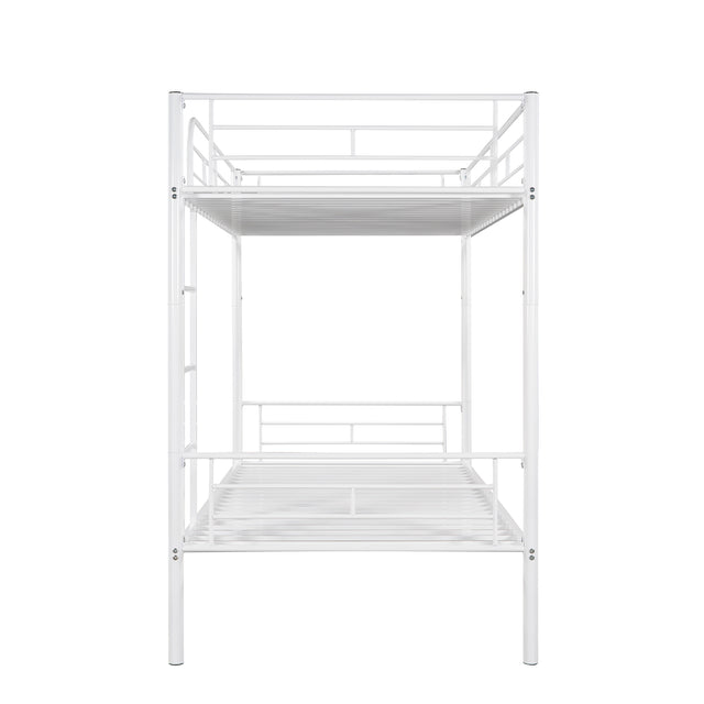 Twin Over Twin Metal Bunk Bed (White)( old sku: MF189201KAA )