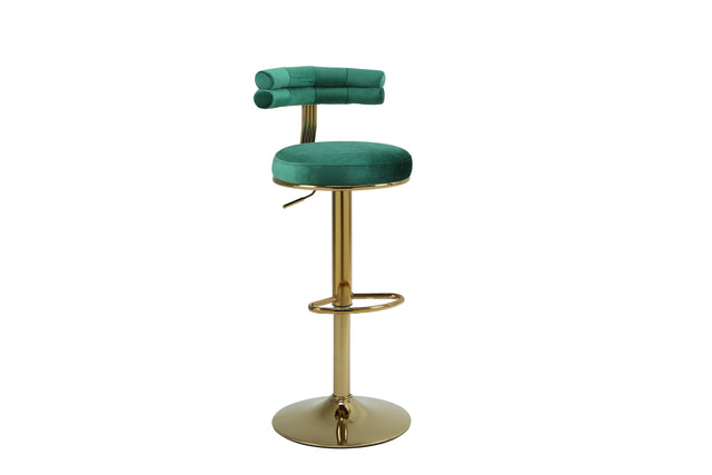 Bar Stools with Back and Footrest Counter Height Dining Chairs (2PCS/CTN)
