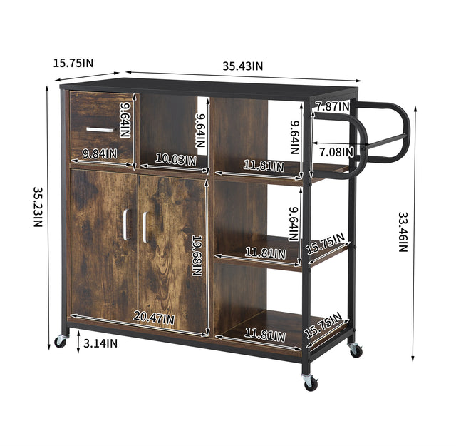 KITCH storage cabinet HPS, move with roller..