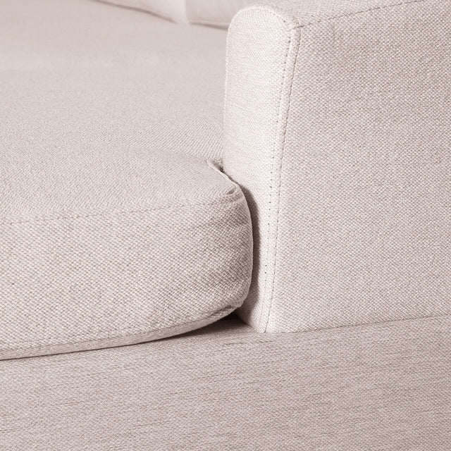 Ustyle Modern Large  U-Shape Sectional Sofa, Double Extra Wide Chaise Lounge Couch,  Beige