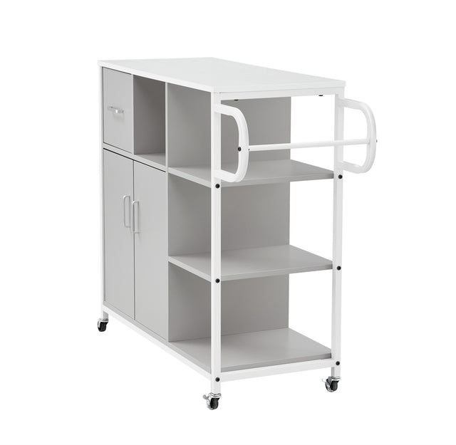 KITCH storage cabinet GRY, move with roller..