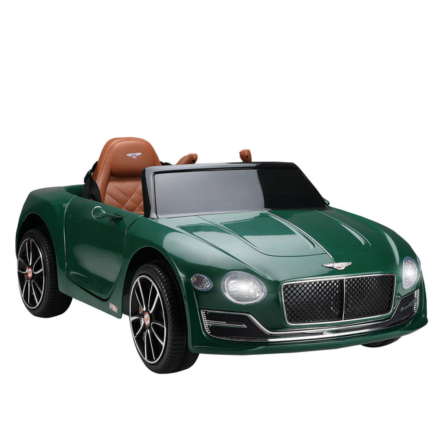 Bentley Officially Licensed kids Ride On Car, Kids Electric Vehicle with Lights, Music and Remote Control, Ride On Toy for Boys and Girls Aged 3-8, Dark Green