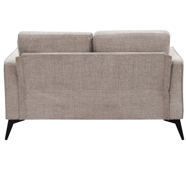 [VIDEO provided] [New]Modern 3-Piece Sofa Sets with Sturdy Metal Legs,Chenille Upholstered Couches Sets Including 3-Seat Sofa, Loveseat and Single Chair for Living Room Furniture Set (1+2+3 Seat)