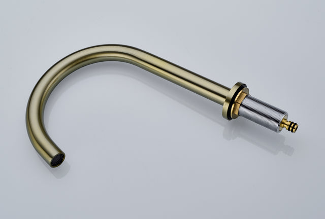 Two Handle High Arc Widespread Bathroom Sink Faucet 3 Hole