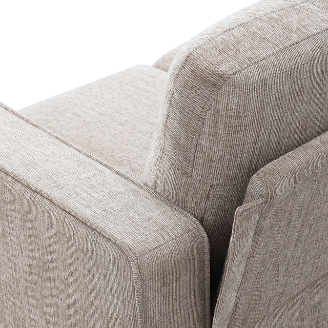 [VIDEO provided] [New]Modern 3-Piece Sofa Sets with Sturdy Metal Legs,Chenille Upholstered Couches Sets Including 3-Seat Sofa, Loveseat and Single Chair for Living Room Furniture Set (1+2+3 Seat)