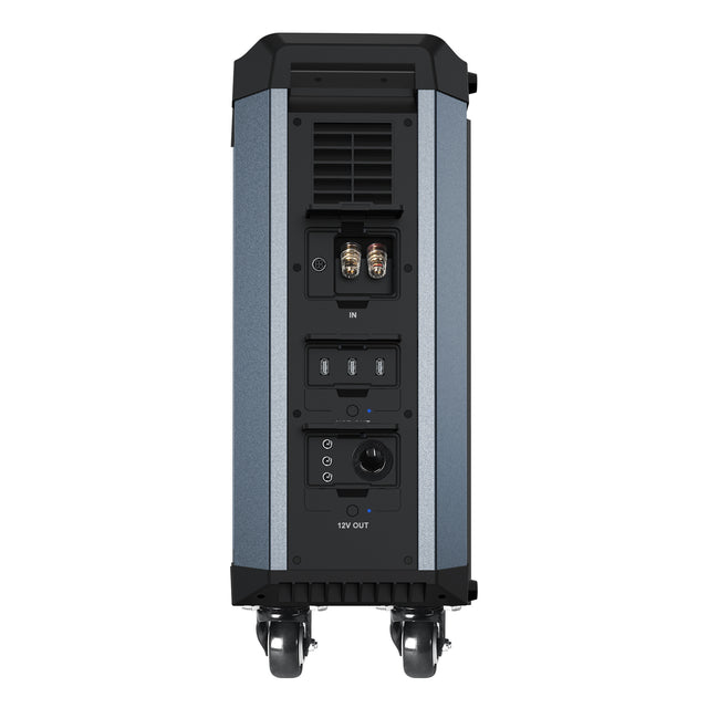 2515Wh portable power station for outdoor travel, home backup power, 3 x AC120V output, 2000W stable output power, 4000W peak power, LCD display, 3 x USB, 3 x DC5521, including a 200W/60V solar panel