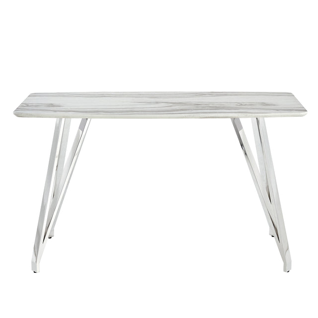 Bar table.Dining Table.Spacious MDF Top  Dining Table with plating Legs - Perfect for Bars and Gatherings at Home