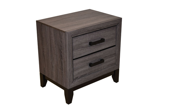 Galaxy Home Contemporary Hudson Made With Wood Nightstand in Gray
