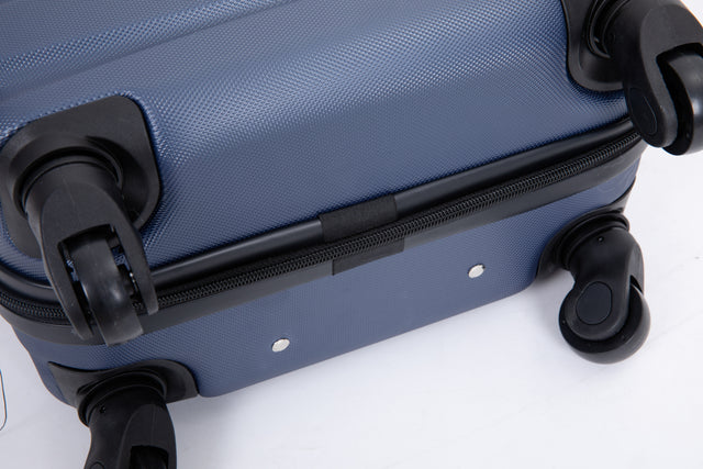 20" Carry on Luggage ABS Lightweight Suitcase, Spinner Wheels, TSA Lock, Blue