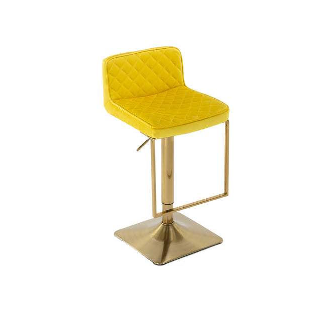 SUPERJARE Bar Stools  - Swivel Barstool Chairs with Back, Modern Pub Kitchen Counter Height，velvet, ( 1pc/ctn )
