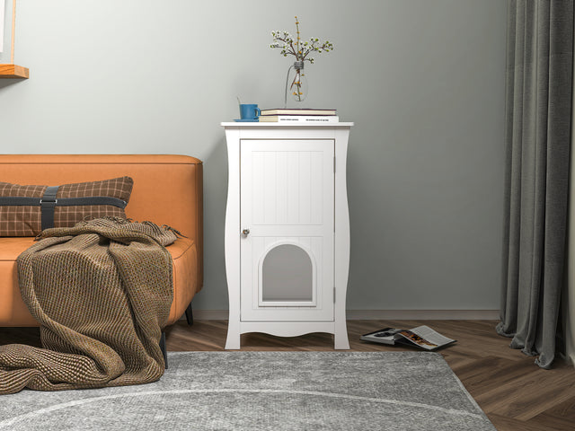 Pet house, Hidden Cat Home Side Table, Suitable for bedroom, living room, study and other spaces