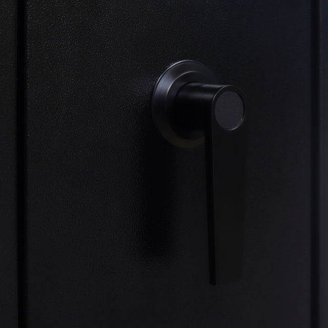 Rifle Gun Safe,Quick Access Fingerprint/Keypad Long Gun Safe, 4-5 Gun Metal Rifle Gun Security Cabinet   2 Pistols safe Lock Box.