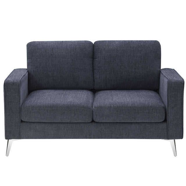 [VIDEO provided] [New]Modern 3-Piece Sofa Sets with Sturdy Metal Legs,Chenille Upholstered Couches Sets Including 3-Seat Sofa, Loveseat and Single Chair for Living Room Furniture Set (1+2+3 Seat)