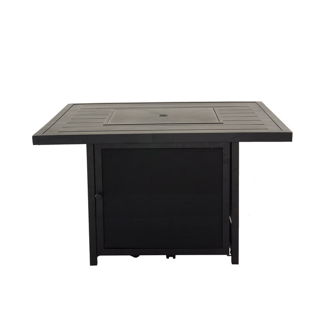 Ultimate Outdoor Elegance: 42" Square Aluminum Propane Patio Firepit Table - Stylish, Durable, and Cozy for Perfect Gatherings and Relaxation