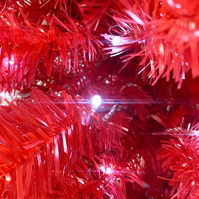 6FT Hinged Fraser Fir Artificial Fir Bent Top Christmas Tree, Xmas Tree Bendable Santa Hat Style Christmas Tree Holiday Decoration,1250 Lush Branch Tips, 300 LED Lights X-mas