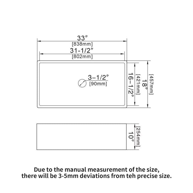 33 White Farmhouse Sink - 33 Inch Kitchen Sink White Undermount Single Bowl Apron Front Ceremic Sink Farm Style Drain Asseblemly and Bottom Grate 33x18x10 Inch
