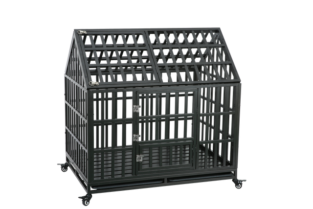 Heavy Duty Dog Cage  pet Crate with Roof