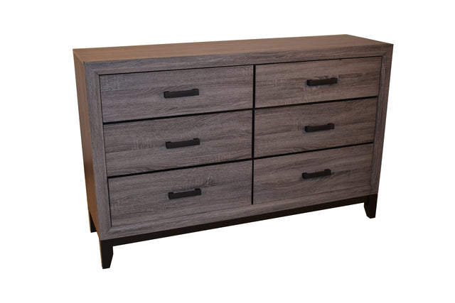Sierra Contemporary Dresser Made with Wood in Gray Color