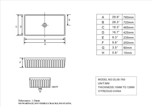 Inch  White Farmhouse Sink Deep Apron Sink Undermount Farmhouse Kitchen Sink Single Farm Sink