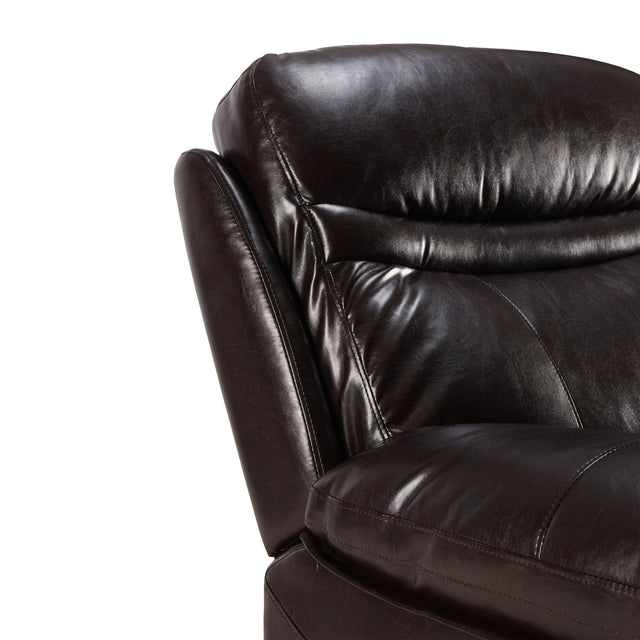 Orisfur. Massage Recliner PU Leather Sofa Chair with Heating and Massage Vibrating  Function
