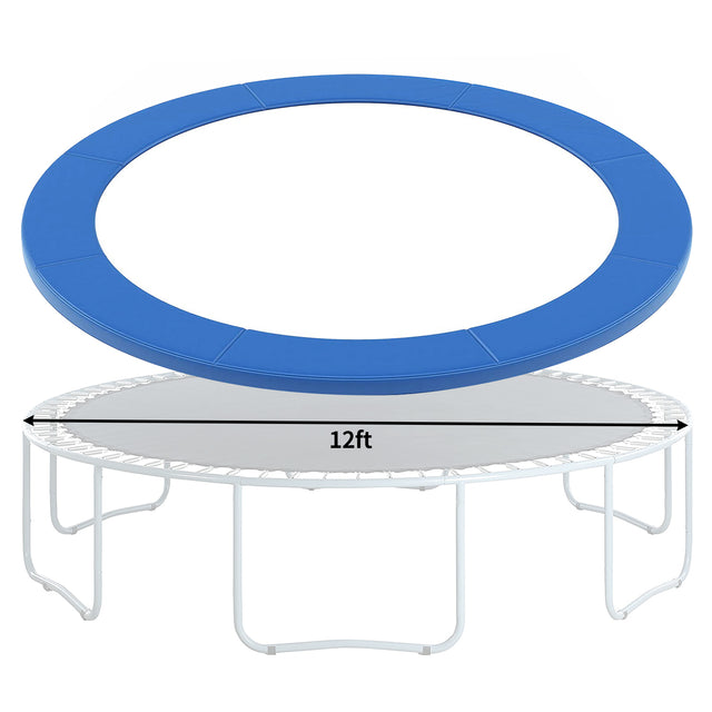 Trampoline Safety Pad for 12ft trampoline - Replacement Spring Cover Pad, No Holes for Poles, Waterproof&UV-Resistant