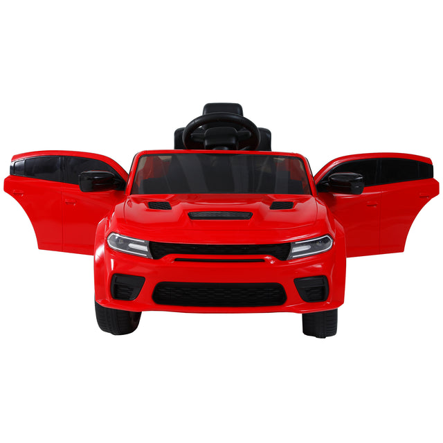 Licensed Dodge Charger，12v Kids ride on car W/Parents Remote Control ,electric cart for kids，Three speed adjustable,Power display, slow start、USB,MP3 ,Bluetooth,LED light、Four wheel suspension