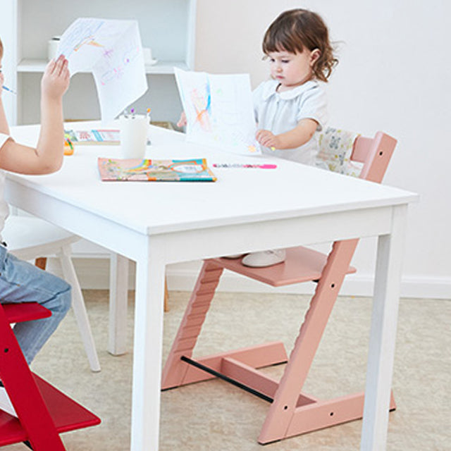 Adjustable solid wood beech baby dining chair detachable baby dinner plate baby multi-functional solid wood learning bench