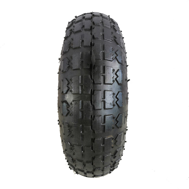 4.10/3.50-4" tires and inner tubes are made of heavy-duty rubber, and the hub are made of high-quality plastic.Air wheels （1pkg =2pcs wheels）
