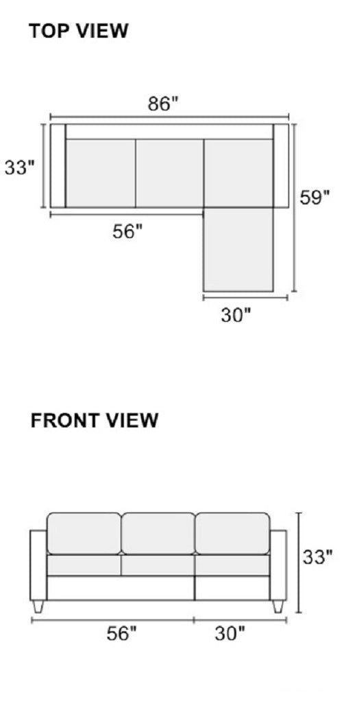 Blue Grey Polyfiber Sectional Sofa Living Room Furniture Reversible Chaise Couch Pillows Tufted Back Modular Sectionals