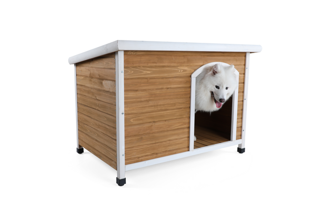 Wooden Dog Houses Weatherproof for Small Dog Medium Dog Large Dogs Outdoor Dog Kennel with Raised Feet