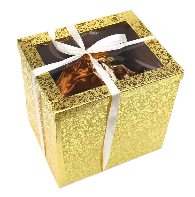 Ambrose Chrome Plated Crystal Embellished Ceramic Fruit Platter