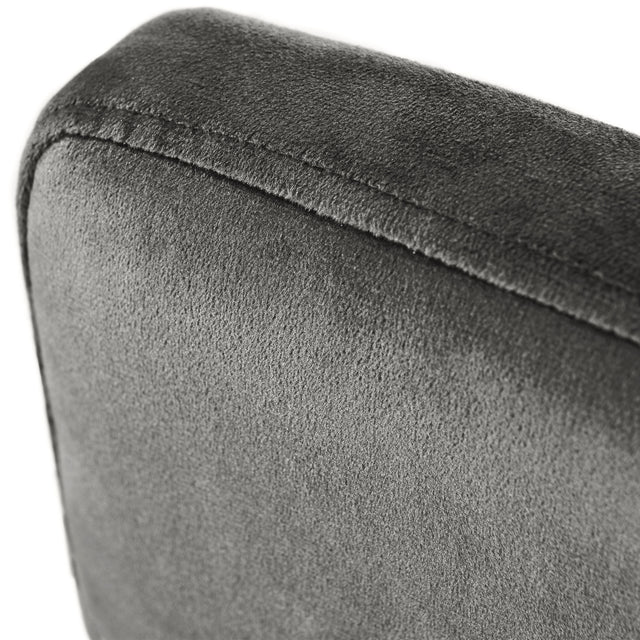 TOPMAX Modern 30inch Bar Stools, Bar Dining Chairs with Velvet Upholstered Back and Seat Cushions for Dining Room, Home Bar, Set of 2, Gray