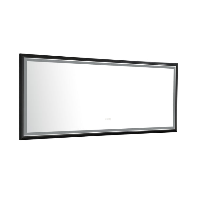 LTL needs to consult the warehouse address88 in. W x 38 in. H Oversized Rectangular Black Framed LED Mirror Anti-Fog Dimmable Wall Mount Bathroom Vanity Mirror  Wall Mirror