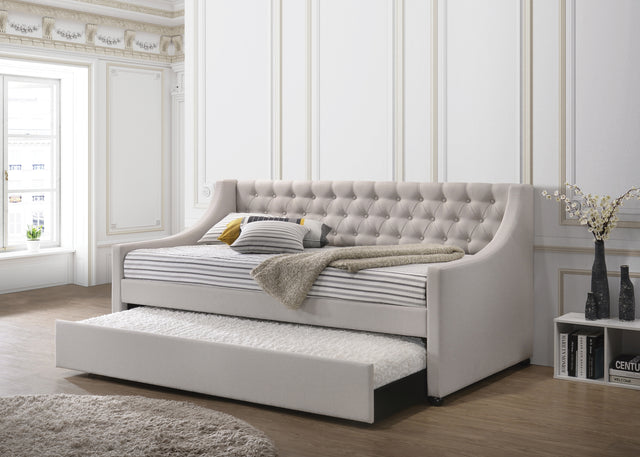 ACME Lianna Daybed & Trundle (Twin Size), Fog Fabric (1Set/2Ctn) 39395