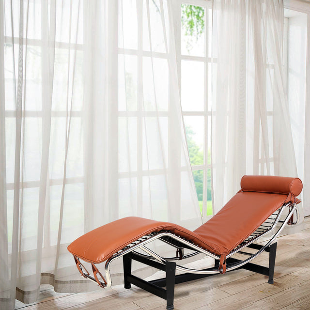 Le Corbusier LC-4 Style Replica Chaise Lounge Chair Mid Century Modern for living room/bedroom